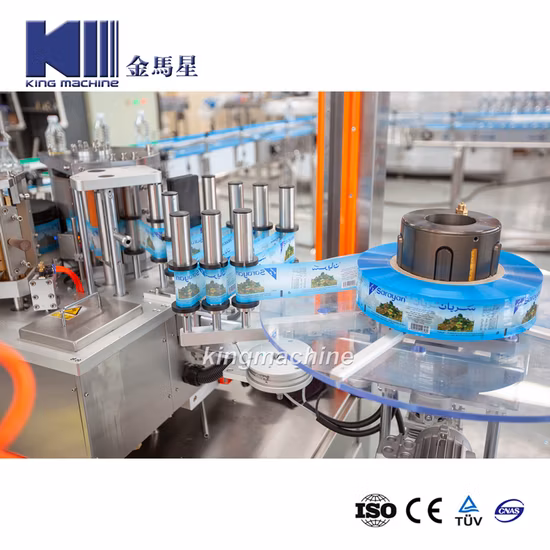 Automatic Wrap Around Type Labeler Hot Melt Glue OPP Paper Water Bottle Labeling Machine